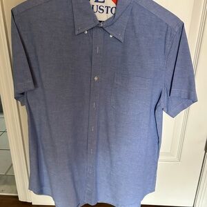 Men's Blue Short Sleeve Shirt
